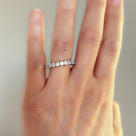 Sterling Silver Diamond Filigree Ring - Picture 15 of 16